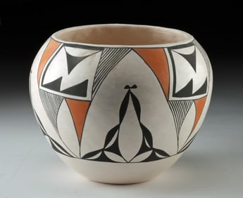 Acoma Pueblo Polychrome Jar by Keith Chino