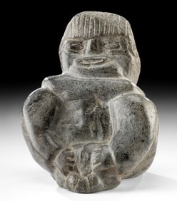 First Nations Inuit Soapstone Figure Carving