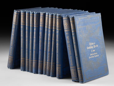 1890s Heinrich Heine's Complete Works 12 Volumes