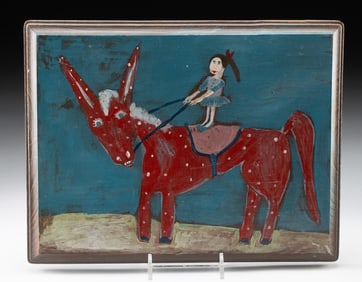 Rose Walton Painting - "Nightmare Horse Ride"