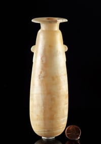 Cypriot Classical Alabaster Alabastron w/ Vertical Lugs