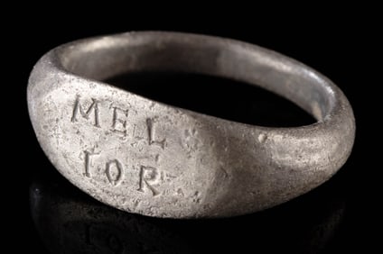 Roman Silver Ring with ?MELIOR? Inscription