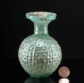 Roman Molded Glass Sprinkler Flask