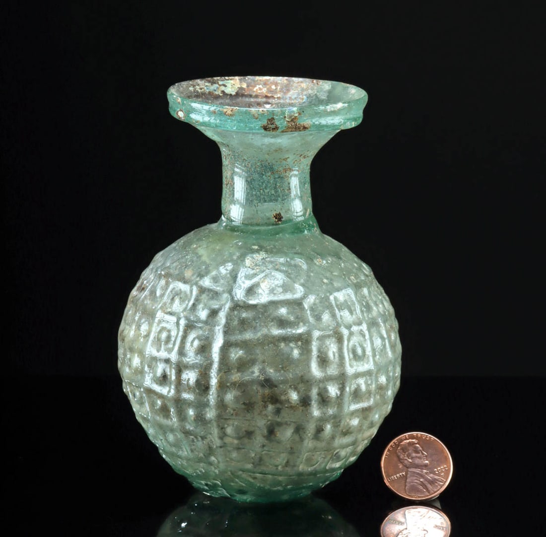 Roman Molded Glass Sprinkler Flask (1 of 3)