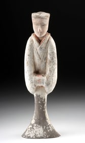 Han Dynasty Pottery Lady Attendant Funerary Figure