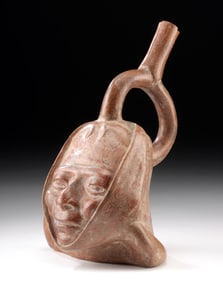 Moche Pottery Portrait Vessel