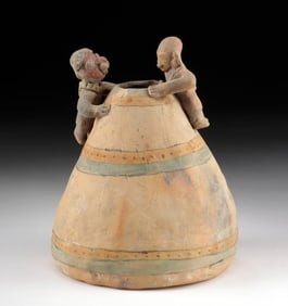 Jamacoaque Pottery Vessel w/ Figures