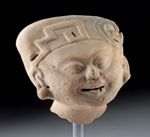 Smiling Veracruz Ceramic Sonriente Head Fragment