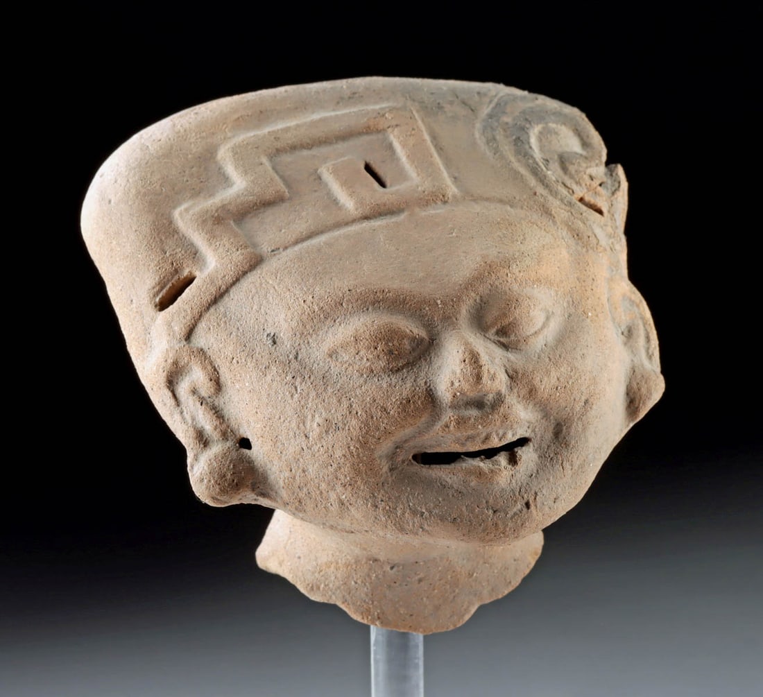 Smiling Veracruz Ceramic Sonriente Head Fragment (1 of 3)