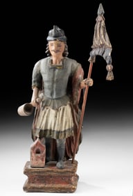 18th C. Austrian Wood St. Florian, Fire Protection
