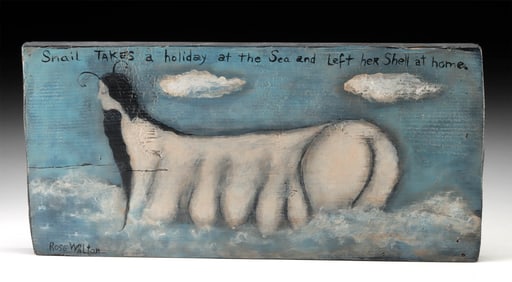 Rose Walton Painting - "Snail Takes a Holiday" (1999)