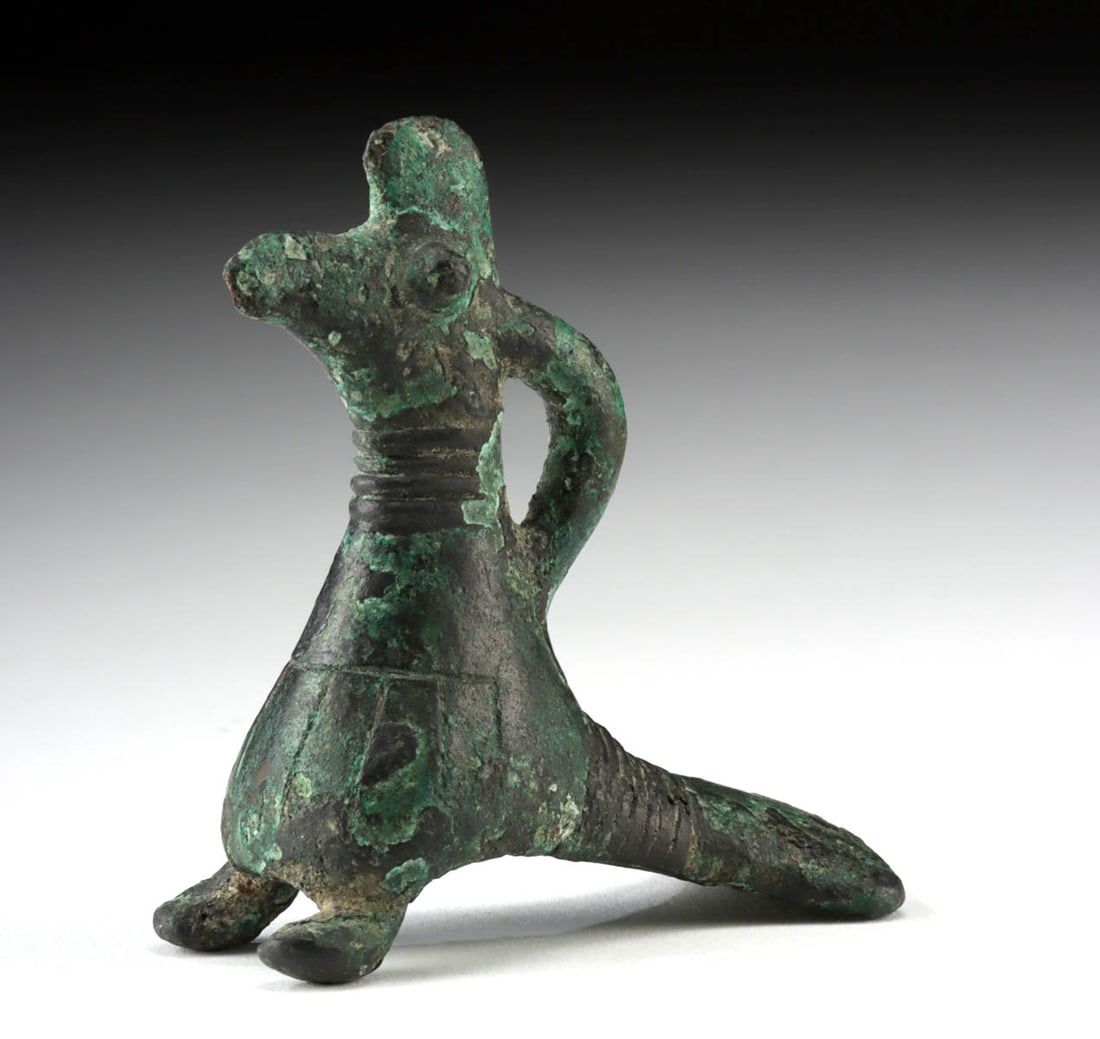 Luristan Bronze Stylized Bird Pendant (1 of 3)