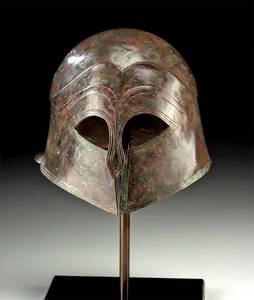 Important / Rare Greek Corinthian Helmet, ex-Baidun