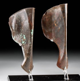 Greco-Roman Bronze Greaves - Elegant Warrior Armor (pr)