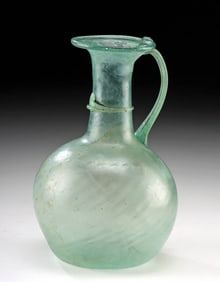 Large Superb Roman Glass Pitcher