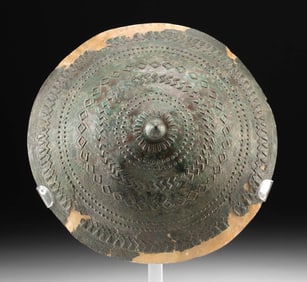 Achaemenid Persian Bronze Shield Boss w/ Repousse Motif