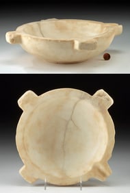 Parthian Marble Mortar Bowl - 3 Lugs and Pour Spout