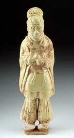 Large Chinese Sui Dynasty Glazed Pottery Figure