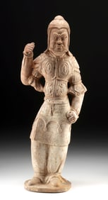 Sui Dynasty Terracotta Soldier - Armored Guardian