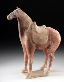 Large Chinese Tang Dynasty Pottery Horse