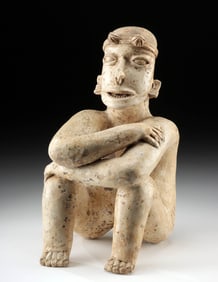 Jalisco Seated Nude Male Figure - Ameca Grey Type