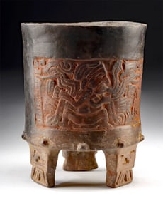 Teotihuacan Pottery Tripod Cylinder Vessel