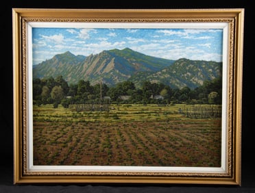 Stephen Smalzel Painting - Flatirons, Boulder, CO