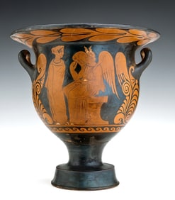 Apulian Bell Krater w/ Nike Scene, Followers of the Lecce Painter