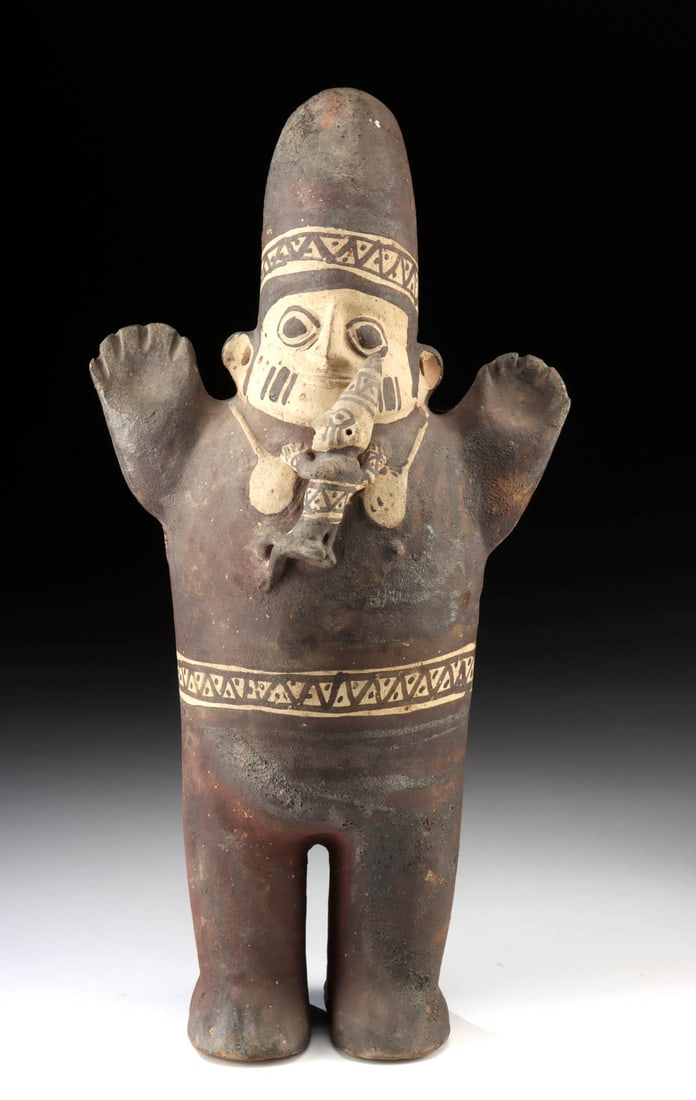 Chancay Pottery Standing Figure w/ Child (1 of 4)