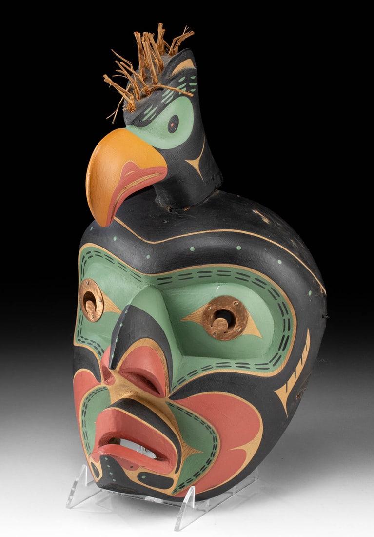 Kwagulth Thunderbird Cedar Mask by David Mungo Knox (1 of 4)
