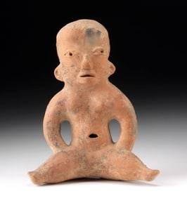 Ancient Olmec Culture Seated Nude Female Effigy