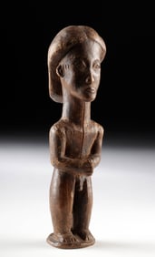 African Kuba Wood Nude Male Divination Figure