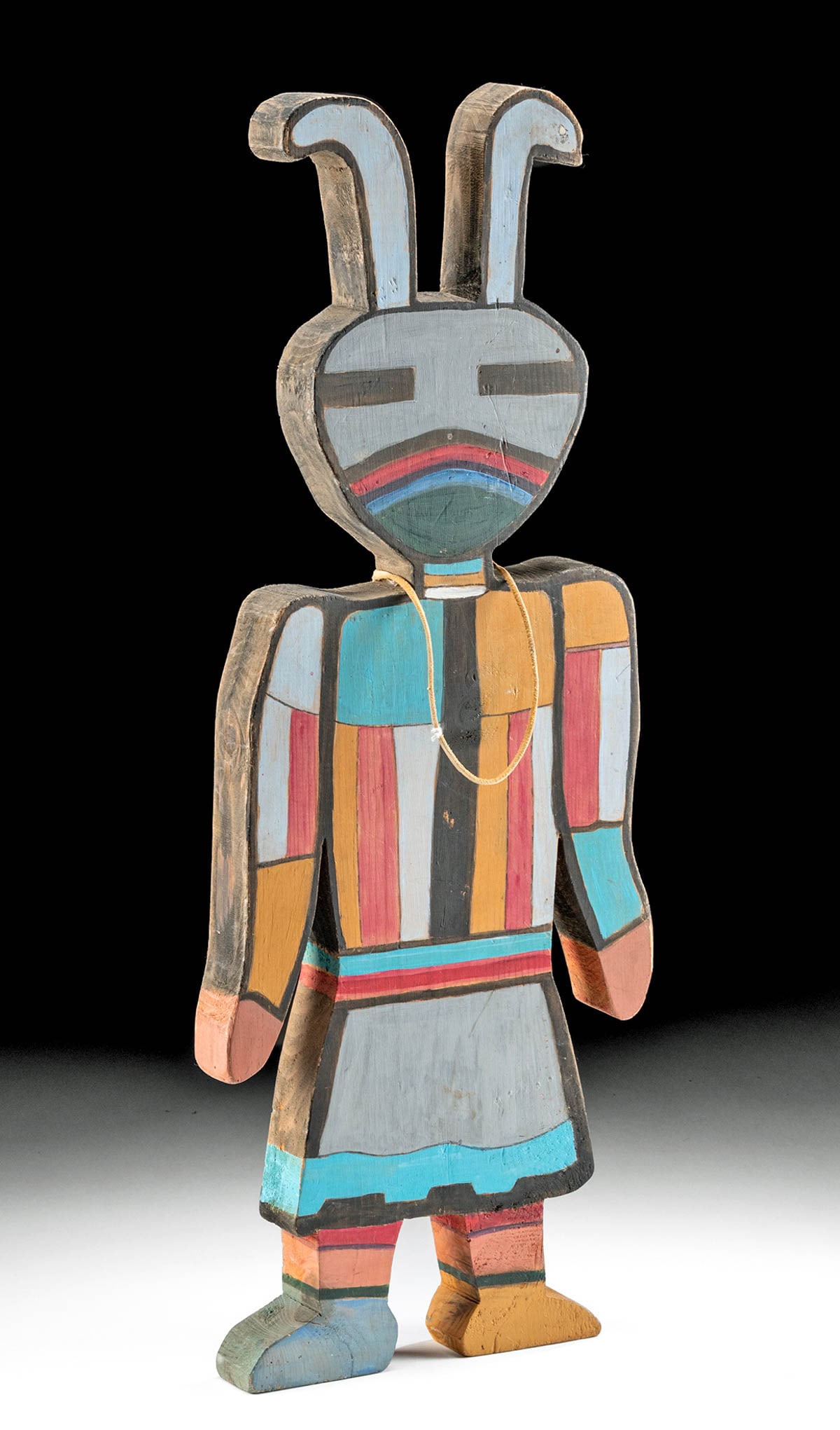 Hopi Painted Plaque, Ant / Hornet Kachina by J. Hana (1 of 4)