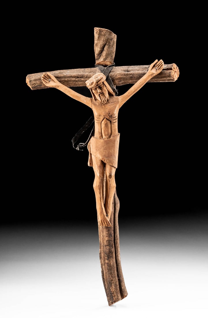 Early New Mexican / Spanish Colonial Wood Crucifix (1 of 5)