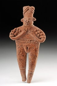 Colima Shaft Tomb Flat Pottery Nude Female Figurine
