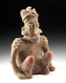 Jalisco Seated Nude Male Figure w/ Scarification
