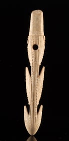 Native Alaskan Aleut Bone Barbed Harpoon Head