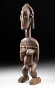 Fine African Bamana Wood Female Nyeleni Figure