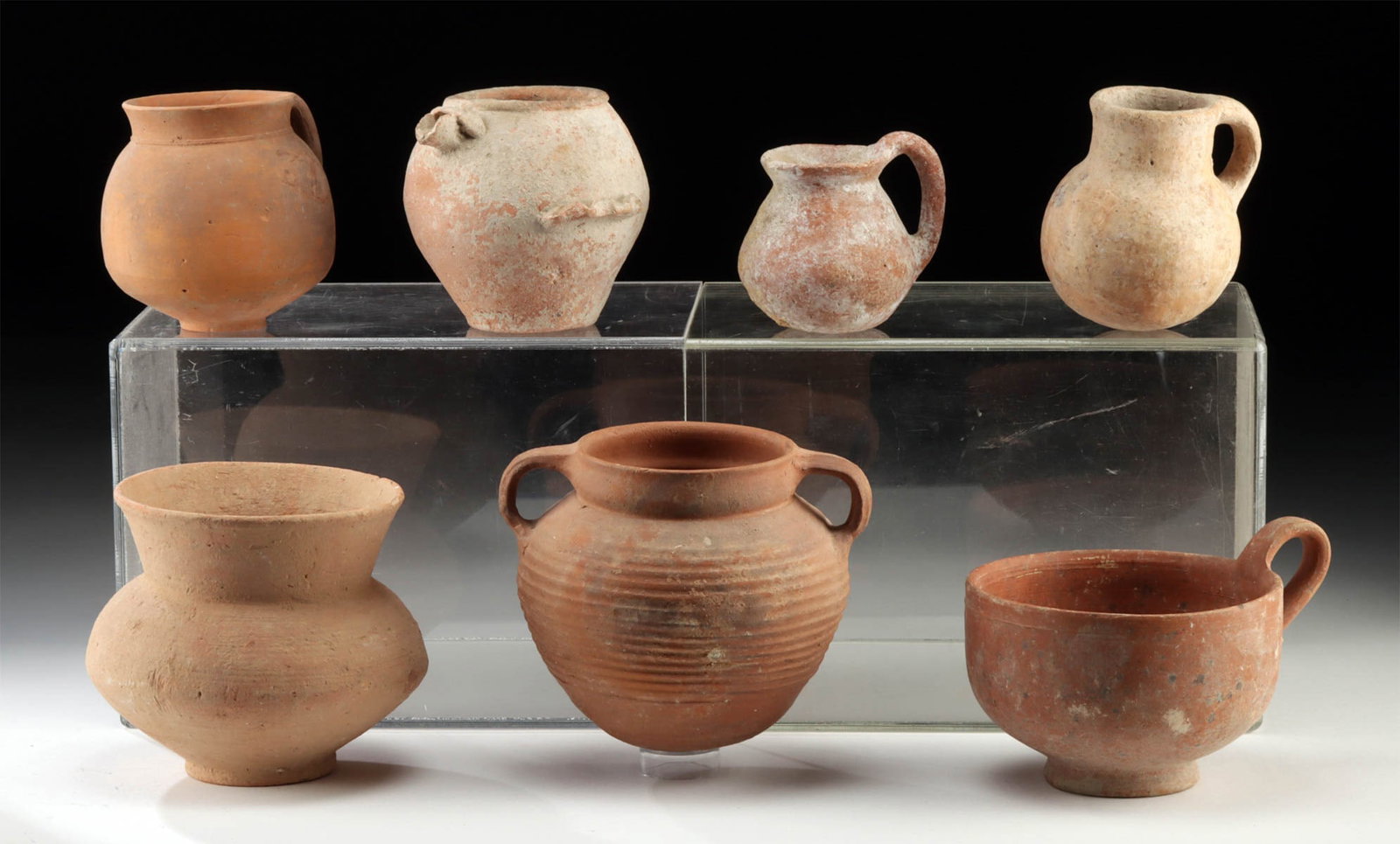 Ancient Judean Pottery Collection of 7 Vessels (1 of 2)