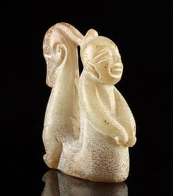 Nephrite Jade Chinese Avian Spirit Pendant