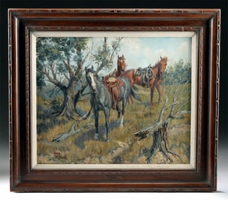 Harry Brunk Painting - "All Ears"