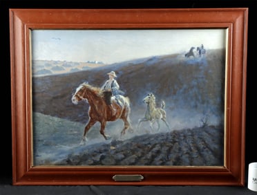 Valdemar Irminger Painting "Mare and Her Foal" (1879)