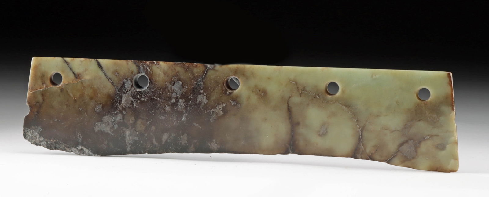Jade Ceremonial Knife - Chinese Bronze Age Tribute (1 of 3)