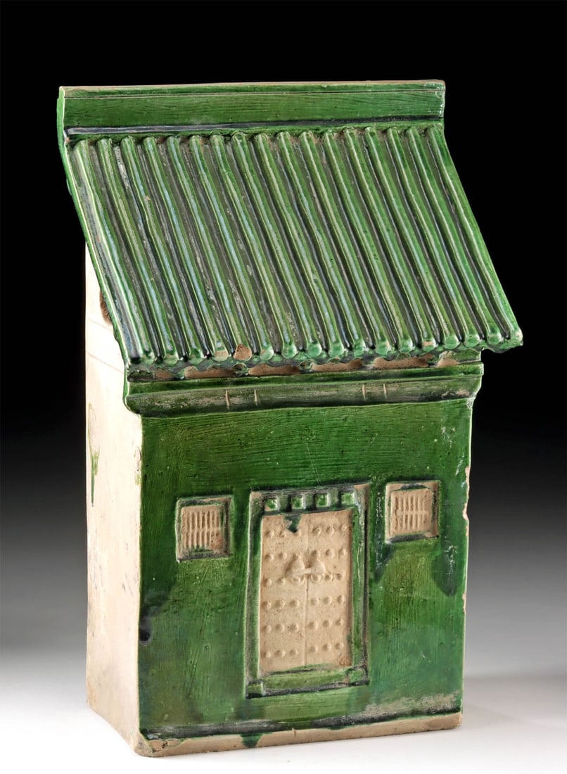 Chinese Ming Dynasty Glazed Pottery Mingqi Building (1 of 3)