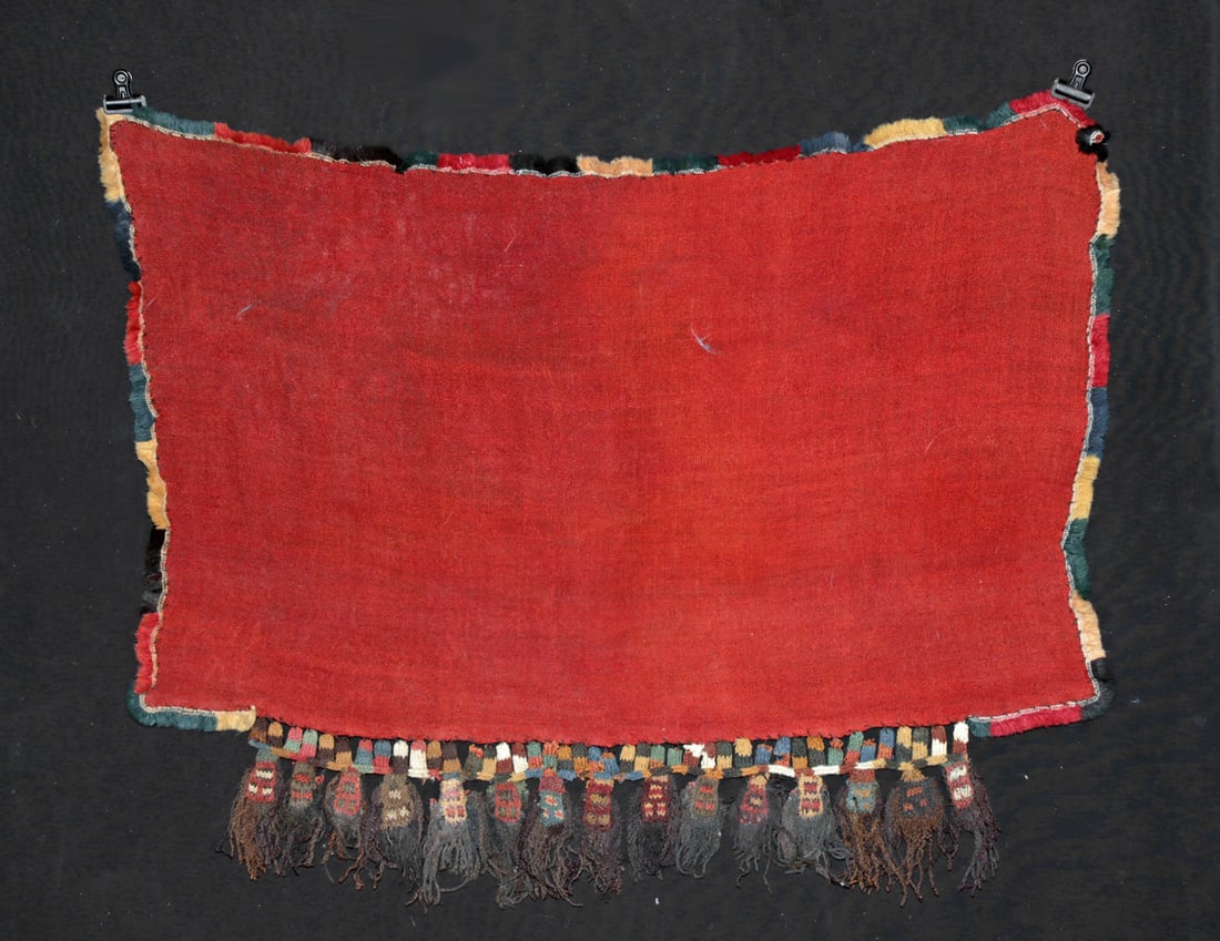 2000 Year Old Nazca Textile Trophy Head Munecas Fringe (1 of 3)