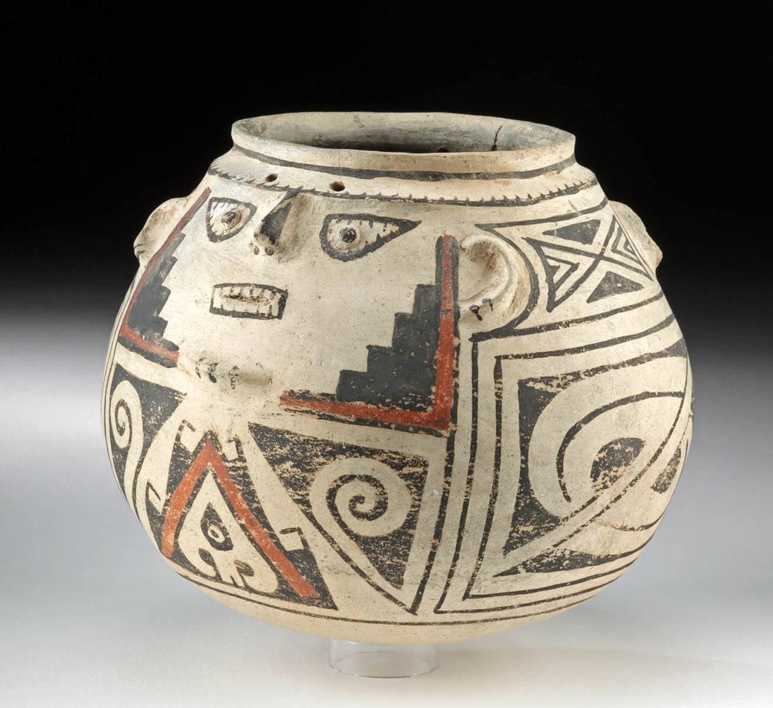 Fine Casas Grandes Polychrome Double Face Effigy Vessel (1 of 4)