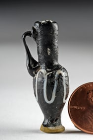 Rare Phoenician/Greek Glass Amphora Pendant