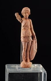 Magna Graecia Sicilian Pottery Standing Figure of a Boy