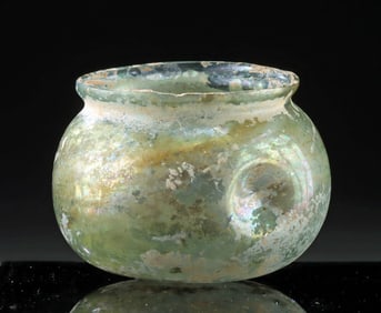 Roman Glass Jar w/ Iridescence