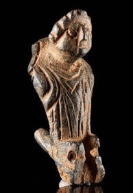 Byzantine Bronze Figural Handle / Attachment